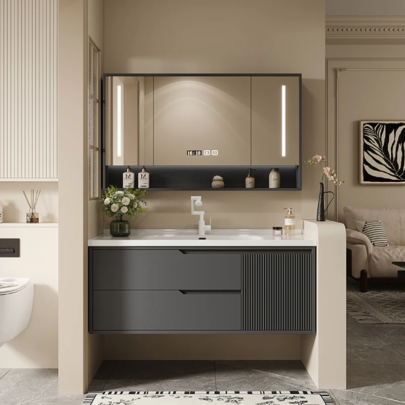 Black Creative Luxury Bathroom Cabinet 5