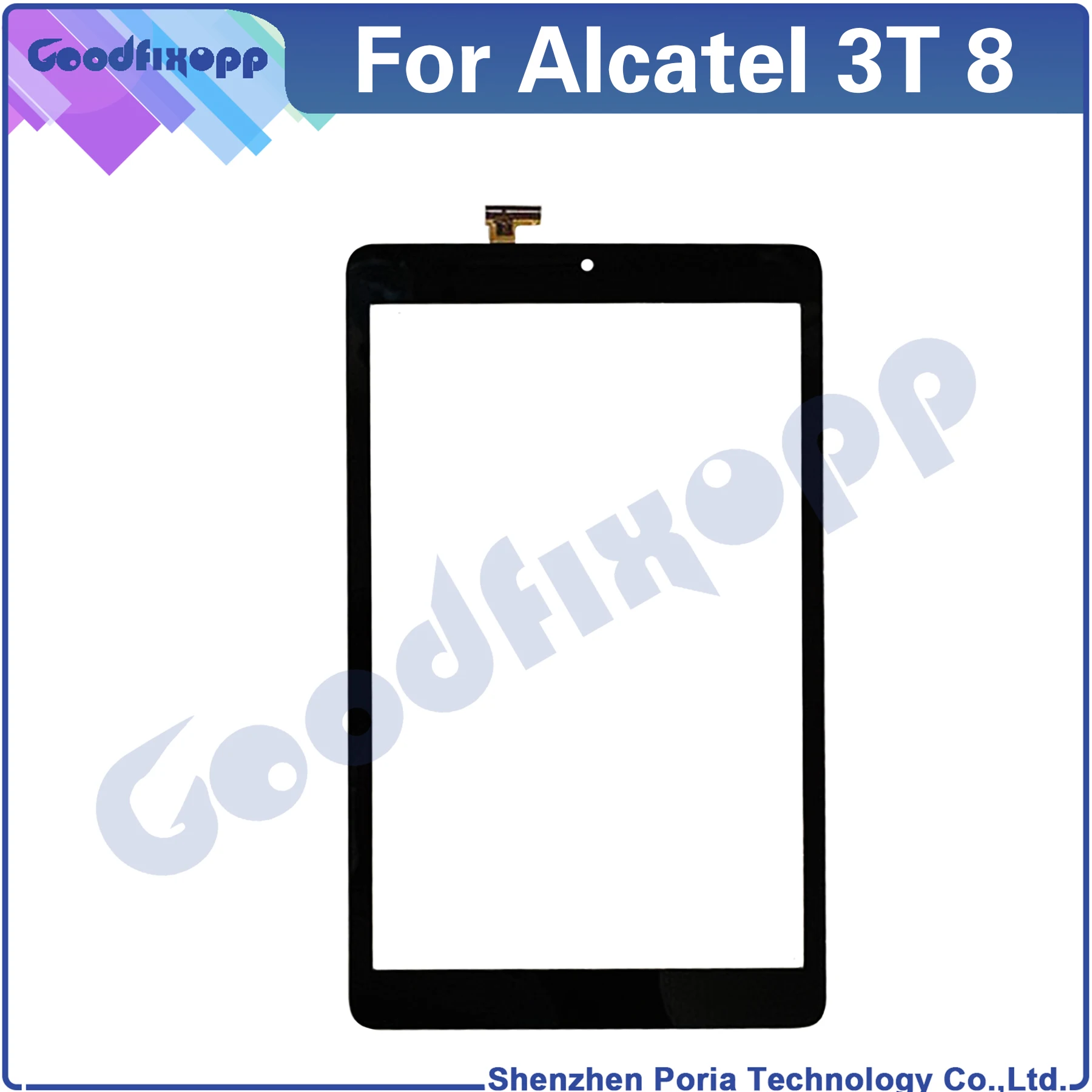 

For Alcatel 3T 8 9032 9027 9027Q 9027W 9032X 9032T Touch Screen Digitizer Repair Parts Replacement