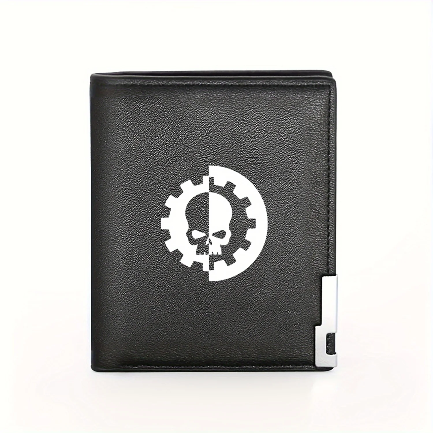 Half Skull Gear Stylish Wallet Design Business Mens Casual Elegant Simple Practical Quality Wallet Stylish Printing Graphic Crea