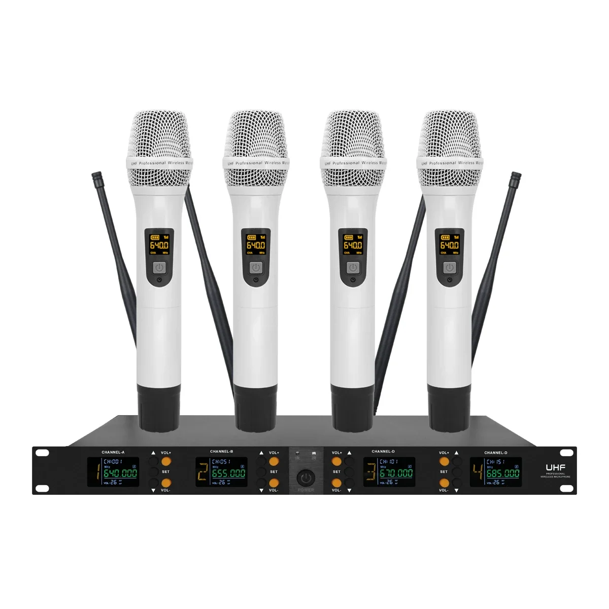 ERZHEN Professional ระบบไมโครโฟนไร้สาย UHF มือถือ lavalier ไมโครโฟนคาราโอเกะปาร์ตี้ไมโครโฟนไร้สาย