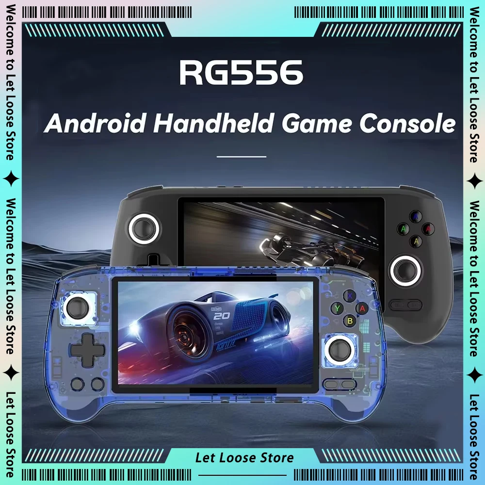 RG556 Handheld Game Console Bluetooth High Fidelity Dual Speakers Unisoc T820 Processor Android13 Retro Portable Handheld Game