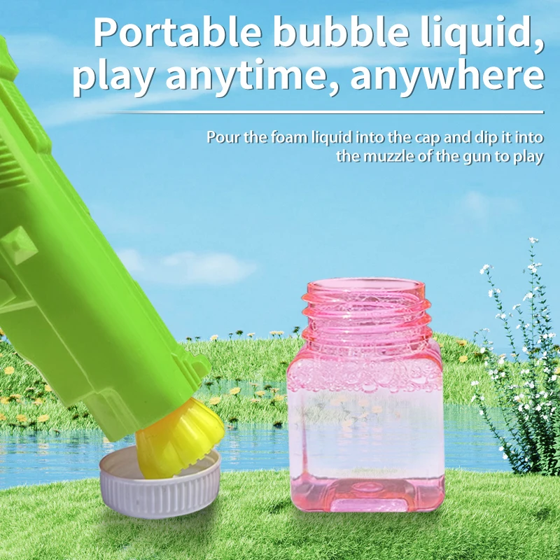 A children's cartoon manual bubble gun  , birthday party, an outdoor atmosphere artifact gift (excluding bubble liquid)