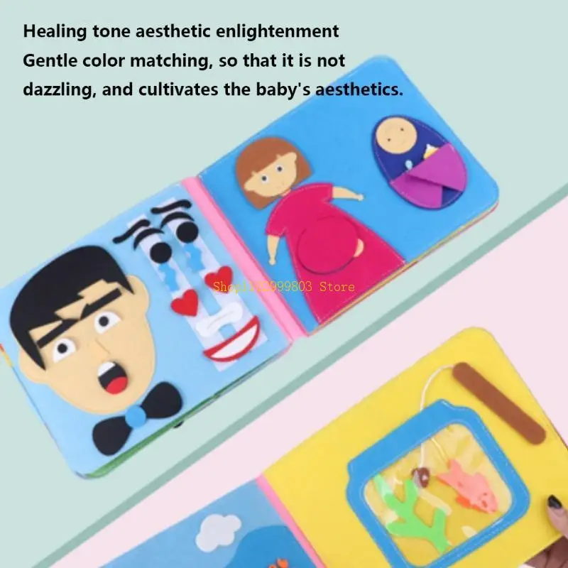 Sách Học Chống Rách Bé Sách Đồ Chơi Giáo Dục Cuốn Sách Mềm Dành Cho Các Trung Tâm Hoạt Động Sơ Sinh Nhận Biết Màu Sắc Đồ Chơi