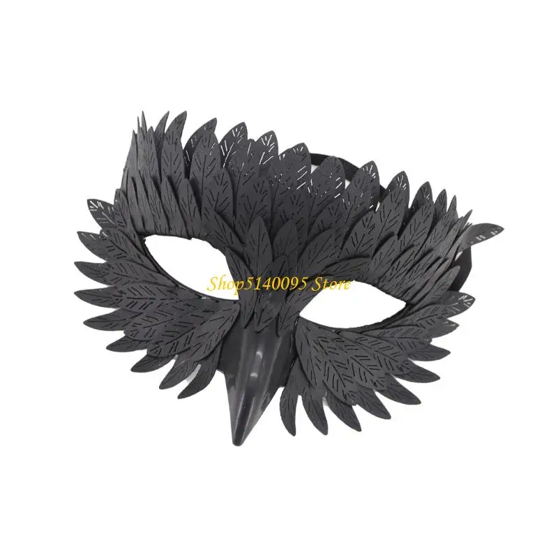 

DXAE Halloween Cosplay Mask Masquerades Mask Owl Half Face Mask for Party