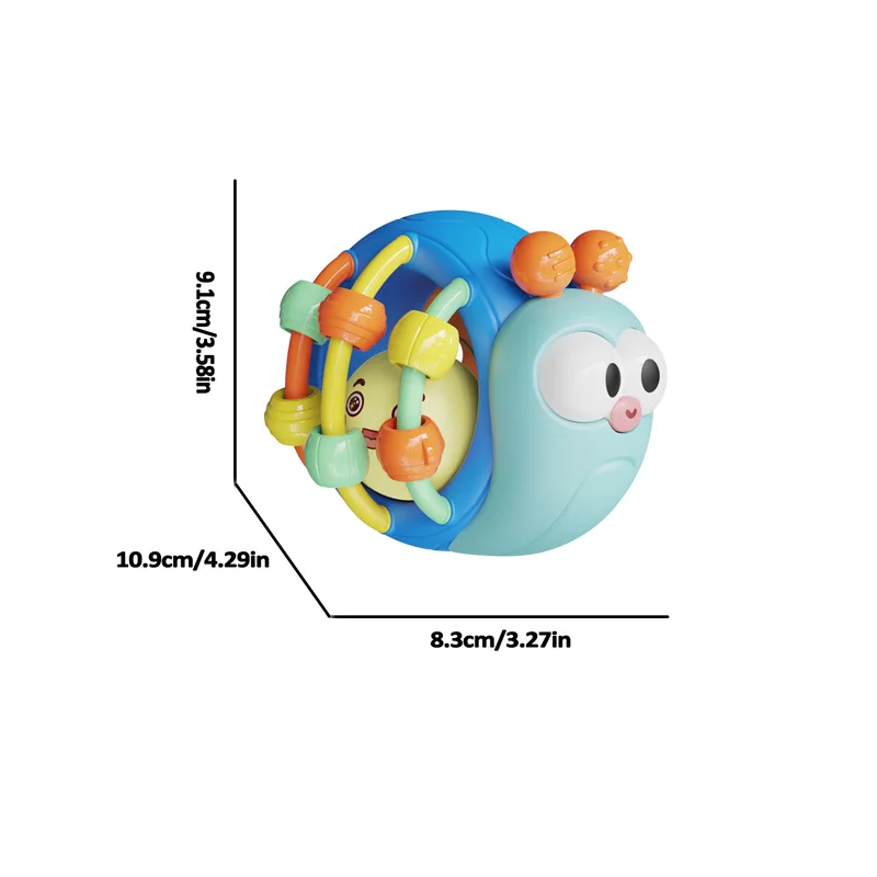 لعبة الرضع الكرة الحلزون كرة الفيل يمكن عضها وإمساكها من 0 إلى 1 سنة التسنين باليد الكرة الطفل حشرجة الموت جرس السرير