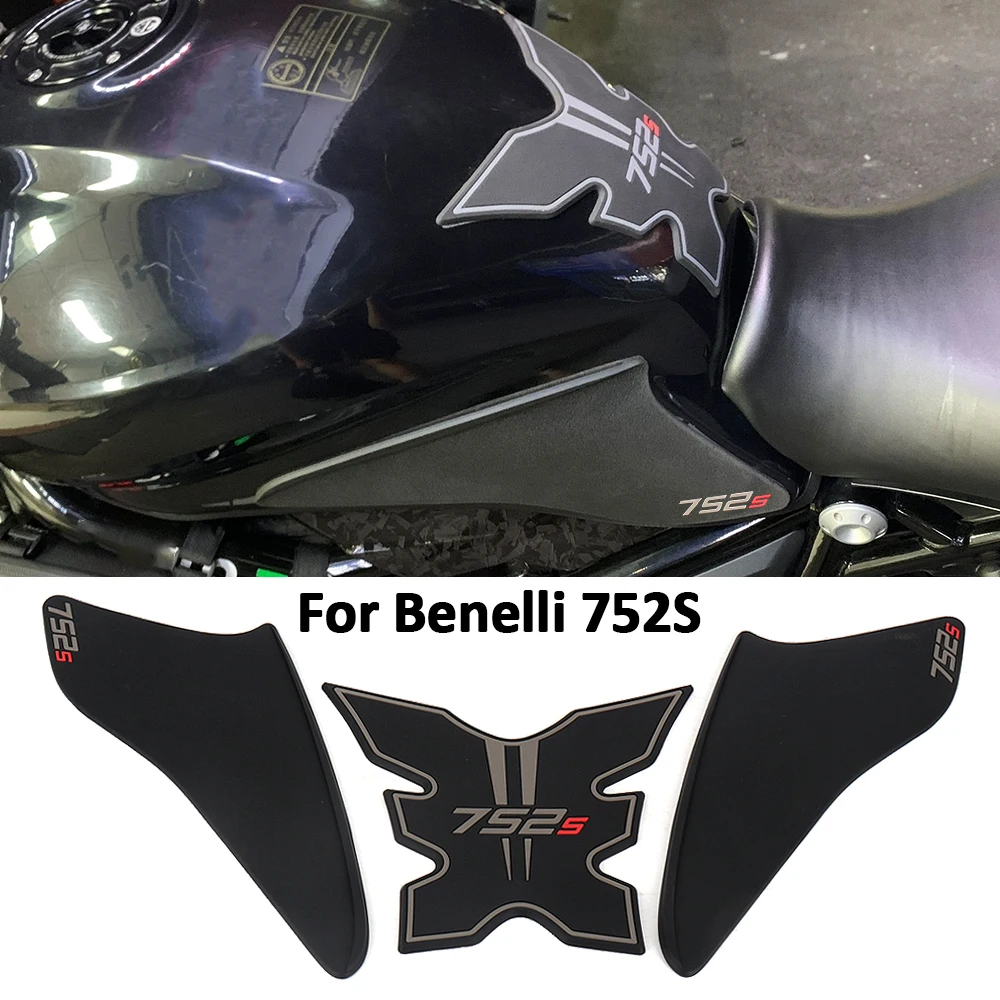 

752S Motorcycle Accessories Logo Fuel Tank Pad Protector Decal Sticker Black For Benelli 752s 752 S
