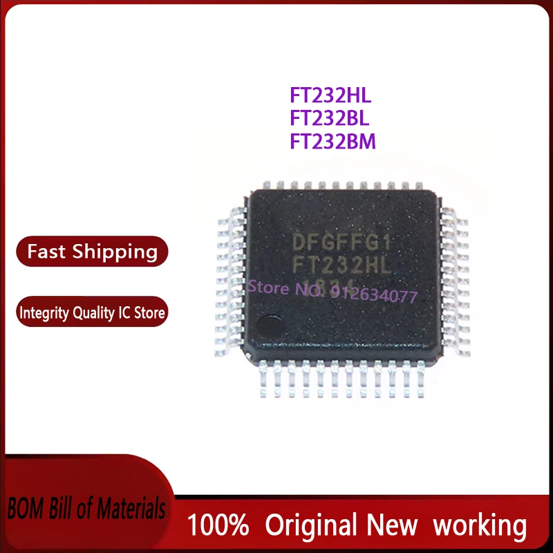 1pcs/lot FT232BL FT232BM FT232HL FT232HL-REEL FT232 QFP-48 100% Brand New Original