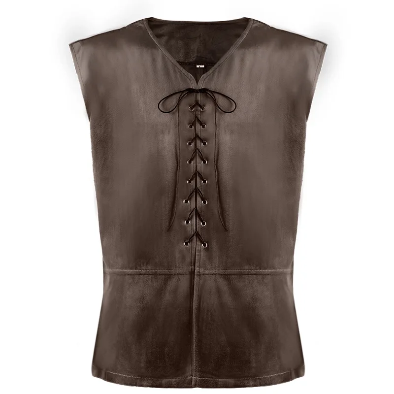 Colete Medieval Renaissance Homem colete sem mangas Traje