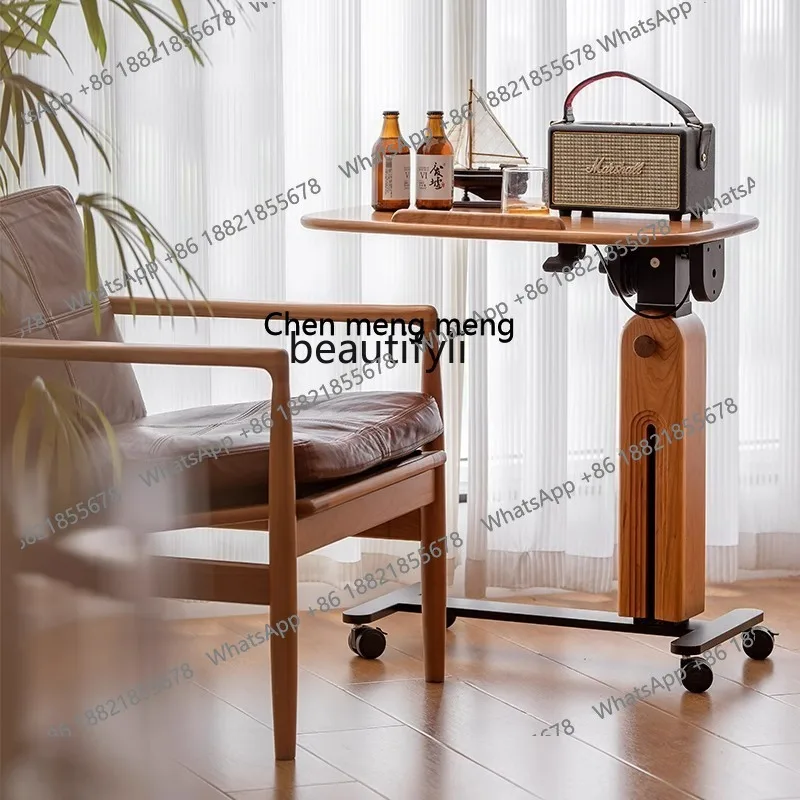 

Height Adjustable Desk Movable Office Folding Height Adjustable Desk Solid Wood Computer Study Desk Simple Design H