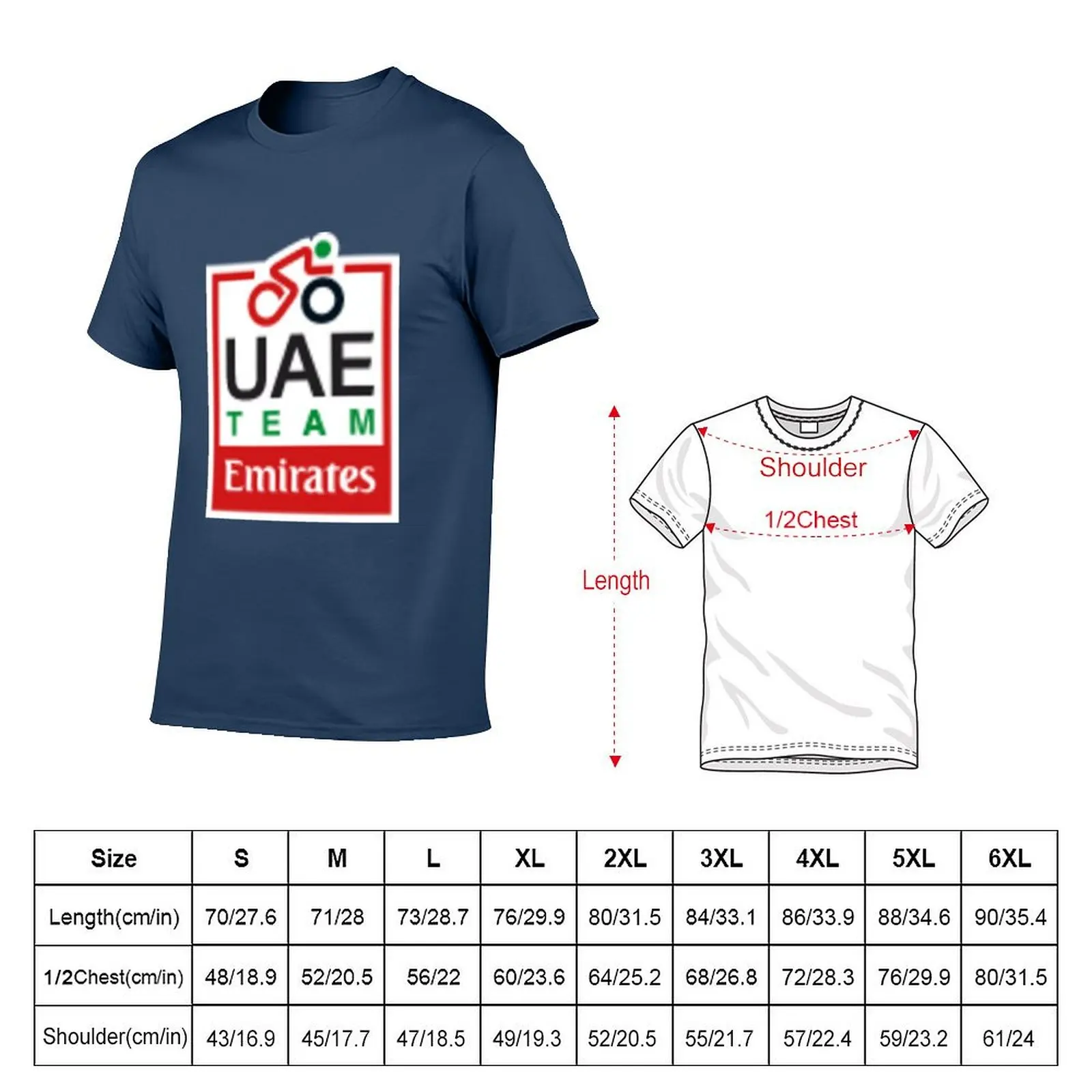 TEAM UAE EMIRATES T-Shirt Simple Line Art Print Tee