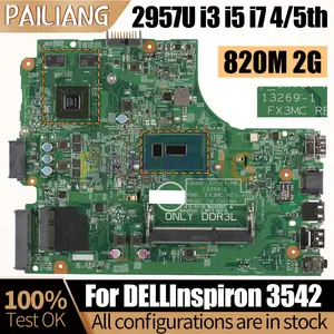 13269 1 FX3MC For Dell Inspiron 3443 15 3542 3543 17 5748 5749 Laptop Motherboard With Intel i3 i5 i7 CPU DDR3 CN 0HRG70 06YPRH AliExpress
