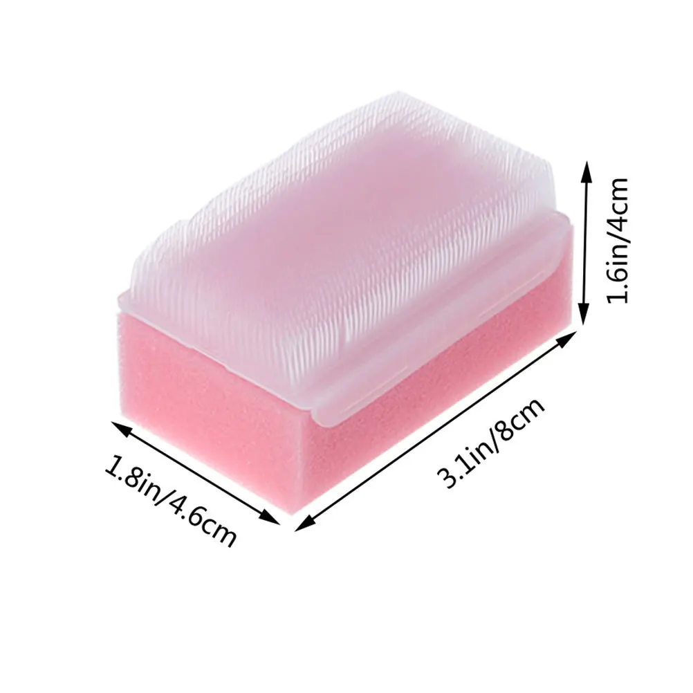 5 uds cepillo de baño esponja suave antibacteriana Baby Shower depurador masaje cabeza cuerpo herramienta de limpieza terapia de integración sensorial rosa