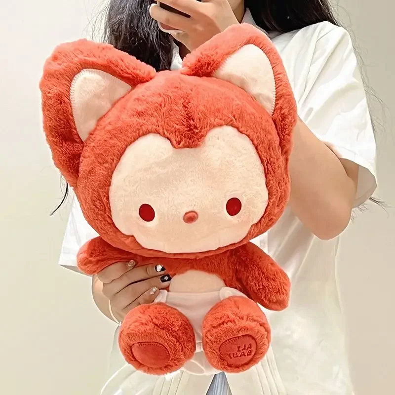 Bellissimo cartone animato abbagliante volpe rossa bambola di peluche soffice morbido farcito carino animale di simulazione anime piccolo foxe peluche giocattoli arredamento della camera