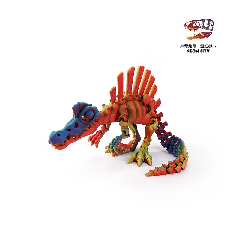 3D-Gedrucktes Rückengriff-Drachen-Ornament Dinosaurier-Serie Lustiges Ornament Handgefertigtes Skelett-Simulations-Ornament – Detail 12