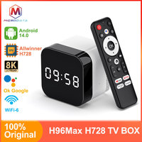 Android TV BOX H96 Max H728, Android 14 Set Top Box, Allwinner Octa Core 8K UHD Smart TV Box, 1000M Wifi6 H96Max Media Player