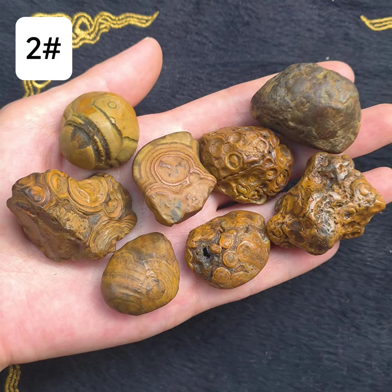 8pcs/lot Natural mengtian beads nine eyes shale beads strong energy rough stone wonderful eyes mystery precious accessories gem