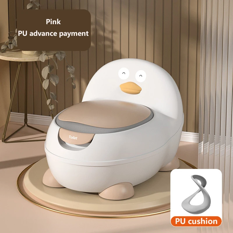 Cartoon Penguin Design Children's Potty Seat Baby Toilet, Non-Slip Child Potty Toilet Training Seat,Portable Baby Potty.