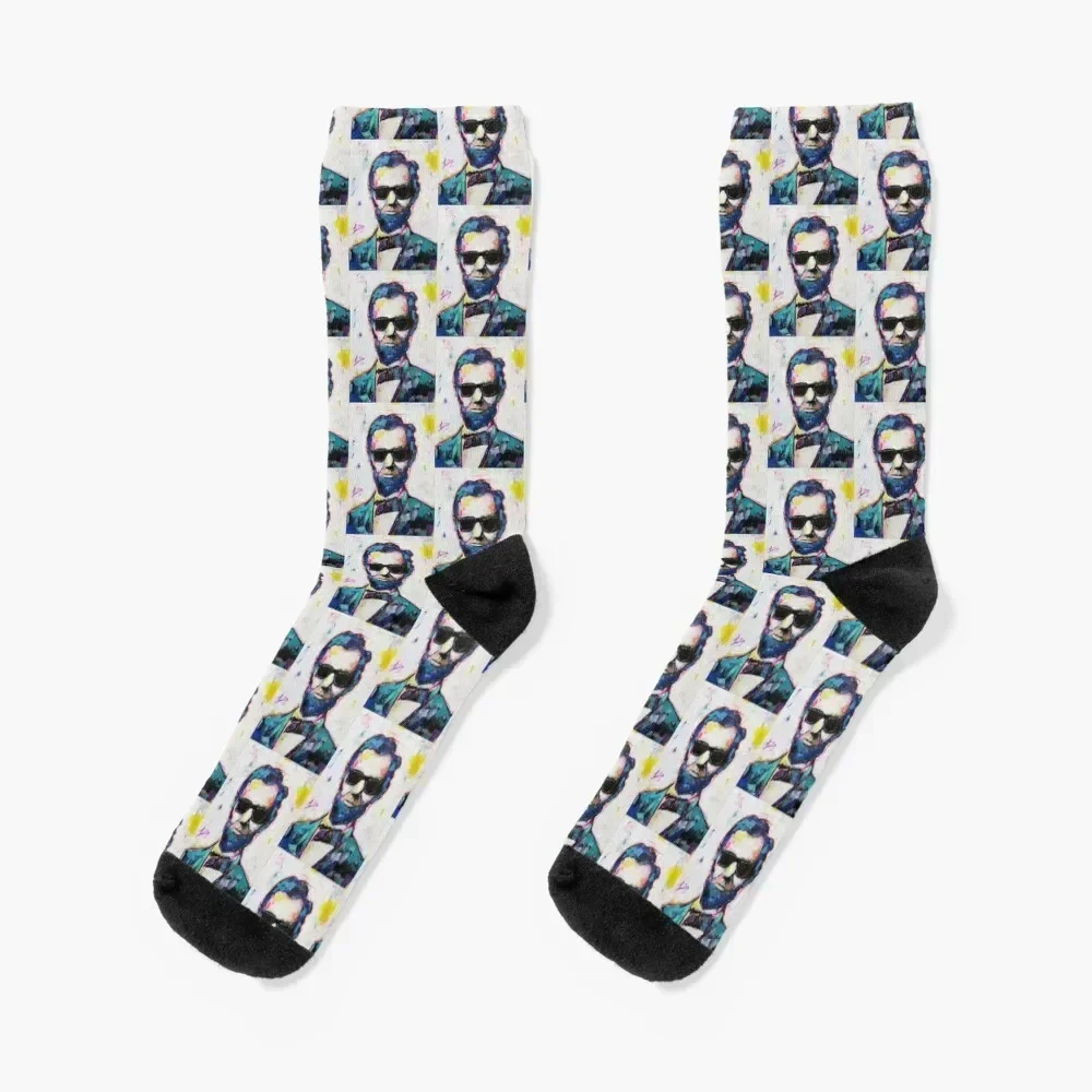 

Cool Lincoln Socks Climbing hockey short hiphop Socks Women's Men's