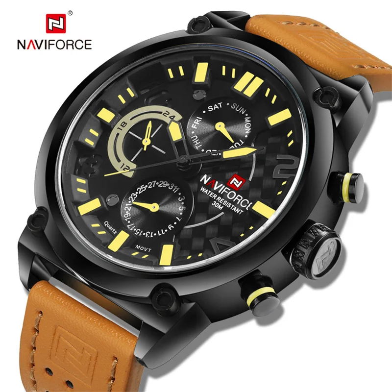 NAVIFORCE Watches Men Luxury Brand Quartz Watch Fashion Chronograph Watch Reloj Hombre Sport Clock Male Hour Relogio Masculino