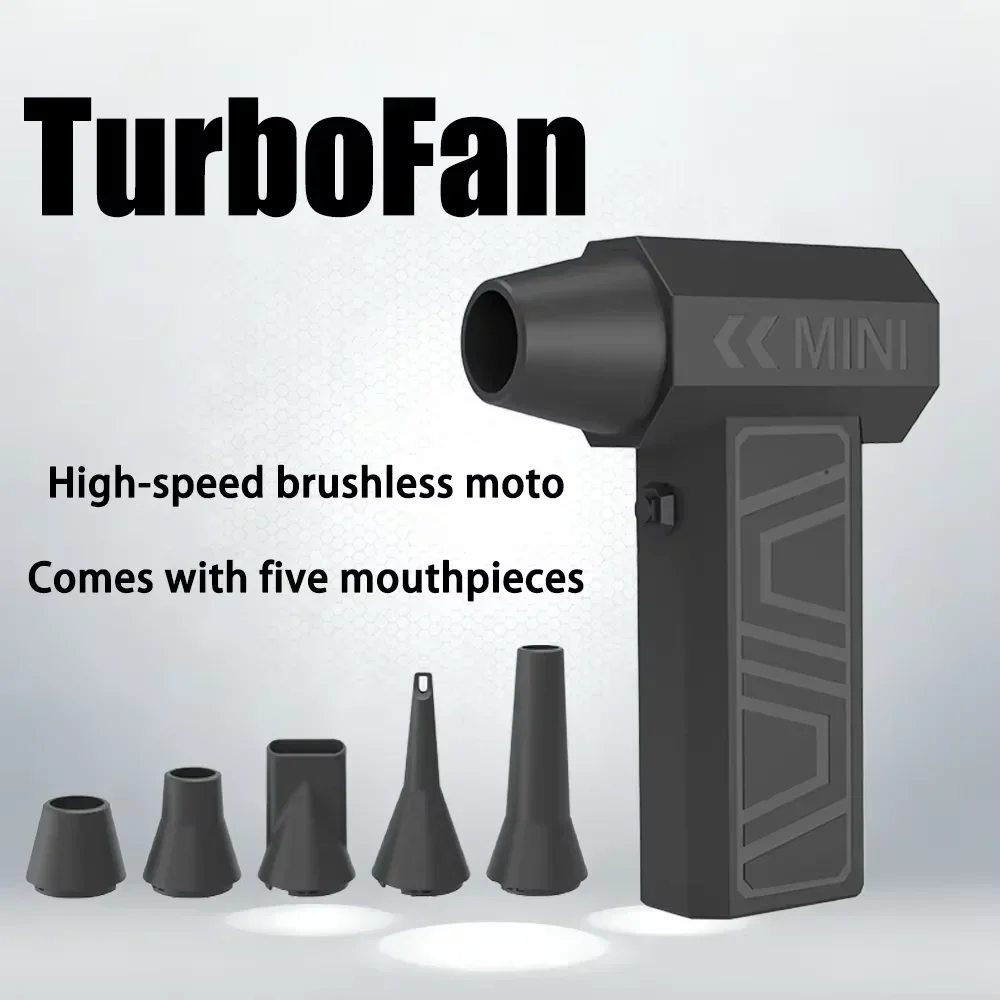 

Пылесос и воздуходувка 2-в-1 — жестокий вентилятор с бесщеточным турбоструйным устройством, 130000 об/мин, сильным ветром, 41 м/с и зарядкой типа C