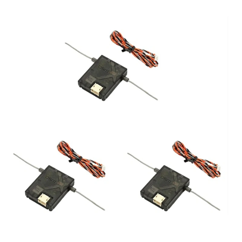 3 X DSMX Receiver Satellite For AR6210 AR8000 AR9020 AR12120 Receiver-WMAN