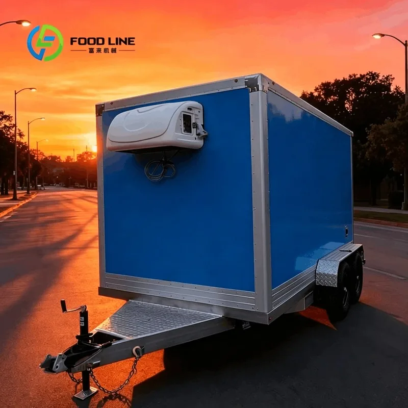 Customized Insulated Cargo Trailer With Dual Axle And Polyurethane Panels For Ice Cream Transport Bulk Purchase Save Money