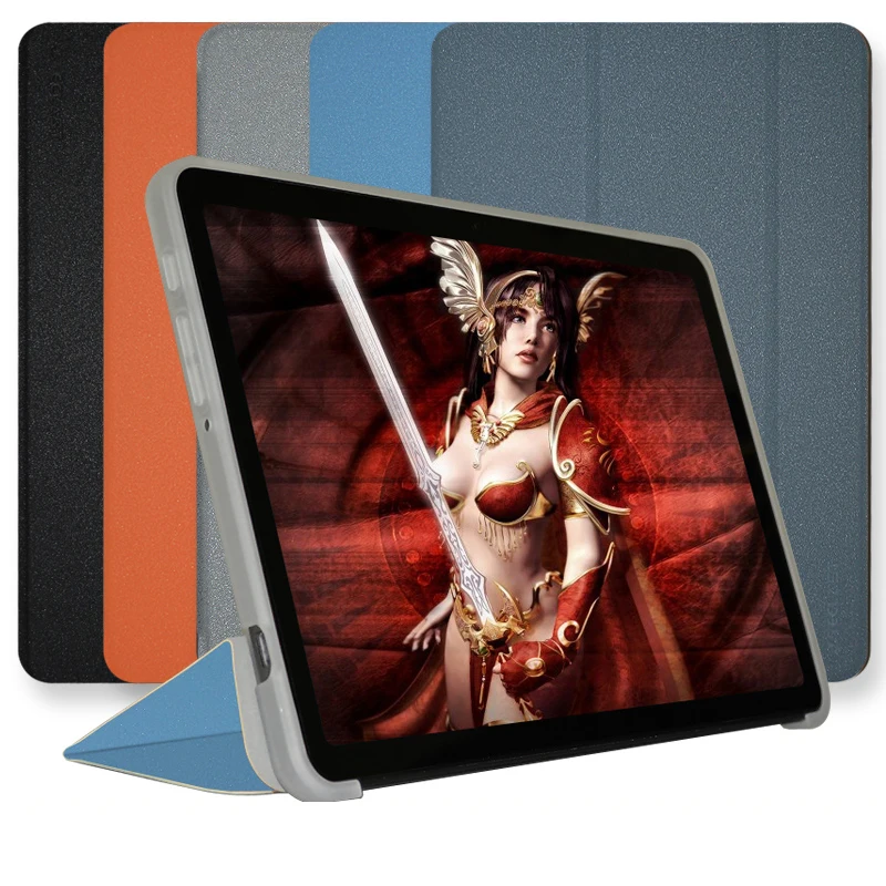 

Чехол для Teclast P40HD 2023, 10,1-дюймовый планшетный ПК, тонкий складной чехол-книжка с подставкой и мягкой задней панелью из ТПУ