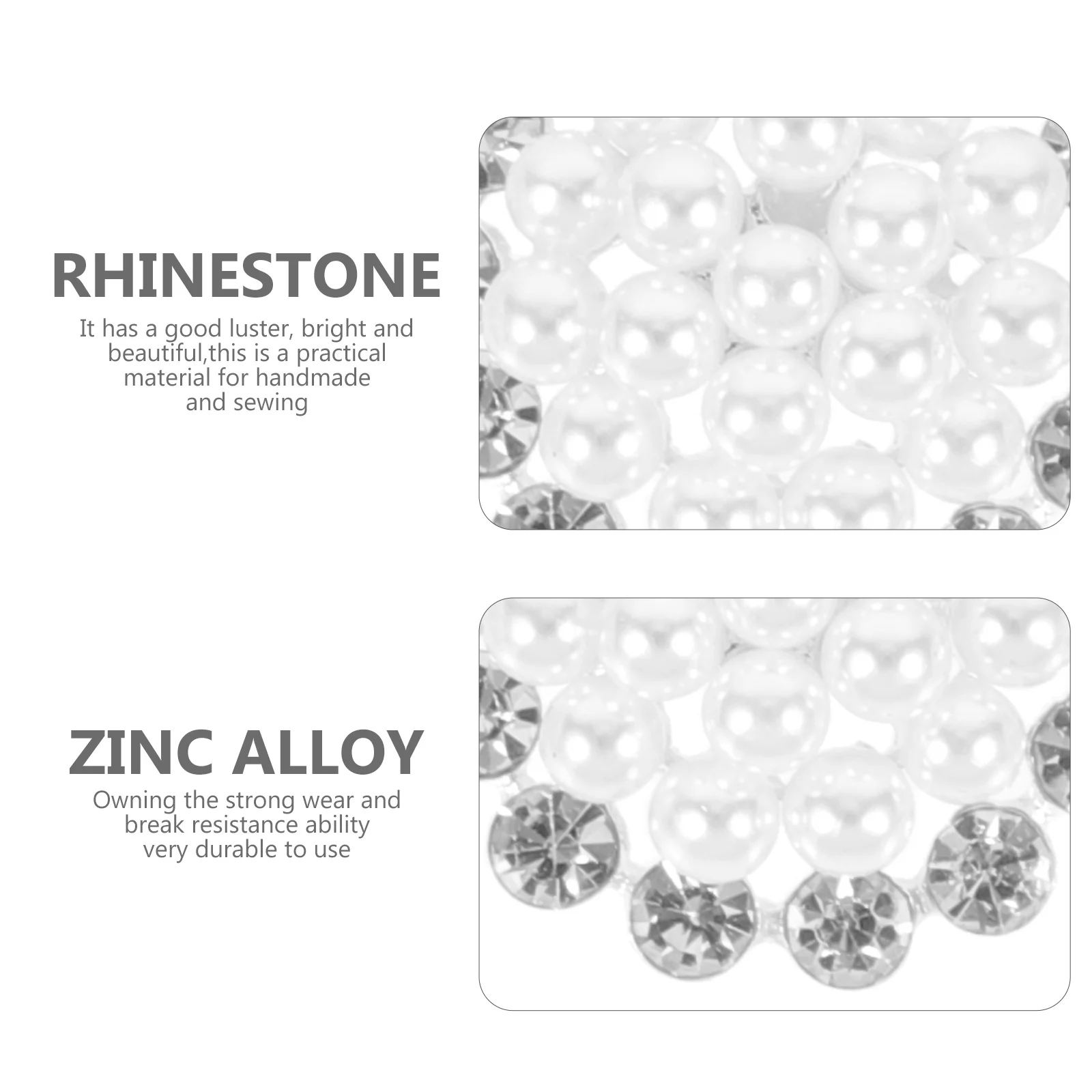 

5pcs Zinc Alloy Rhinestone Buttons Shiny Durable For Women Shirts Coats Diy Clothing Sewing Craft Wear-Resistant Knitting