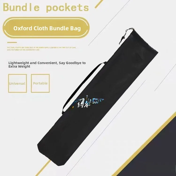 Outdoor Waterproof Long Strip Tool Bag Dstring Mouth Pouch for Hiking Cane Tripod Tent Pole Storage Organizer