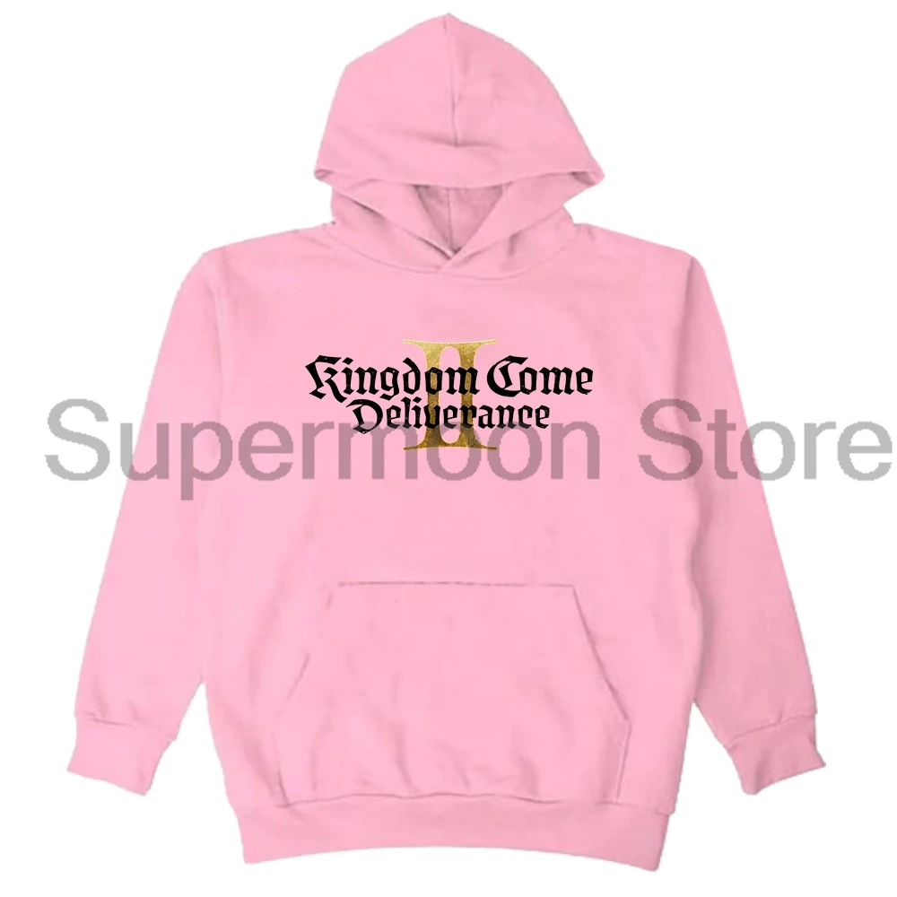 Kingdom Come Deliverance II Game Logo هوديي 2025 كم طويل ملابس الشارع الشهير الرجال النساء قمصان سويت شيرت بقلنسوة Harajuku الملابس #5