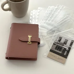 Retro Pocket Bill Budget Storage Book Id Card Bank Bus Card Holder Book Photo Album Idol Card Binder Photocards Collect Book