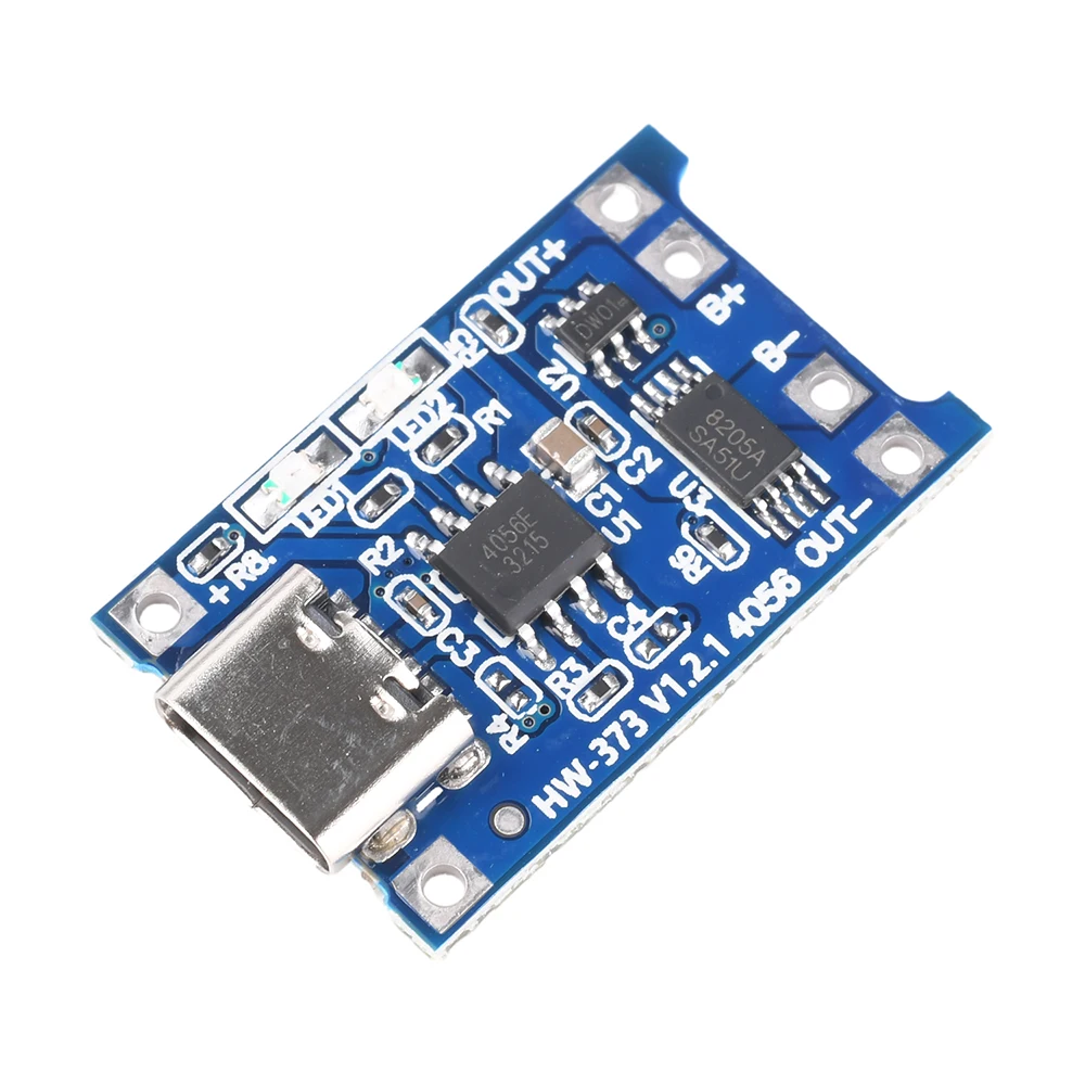 TP4056 Typ-C USB 5V 1A 18650 Lithium-Batterie-Ladegerät TP4056 Modul Ladeplatine mit Schutzfunktion Doppelfunktion 1A Li-Ion – Detail 7
