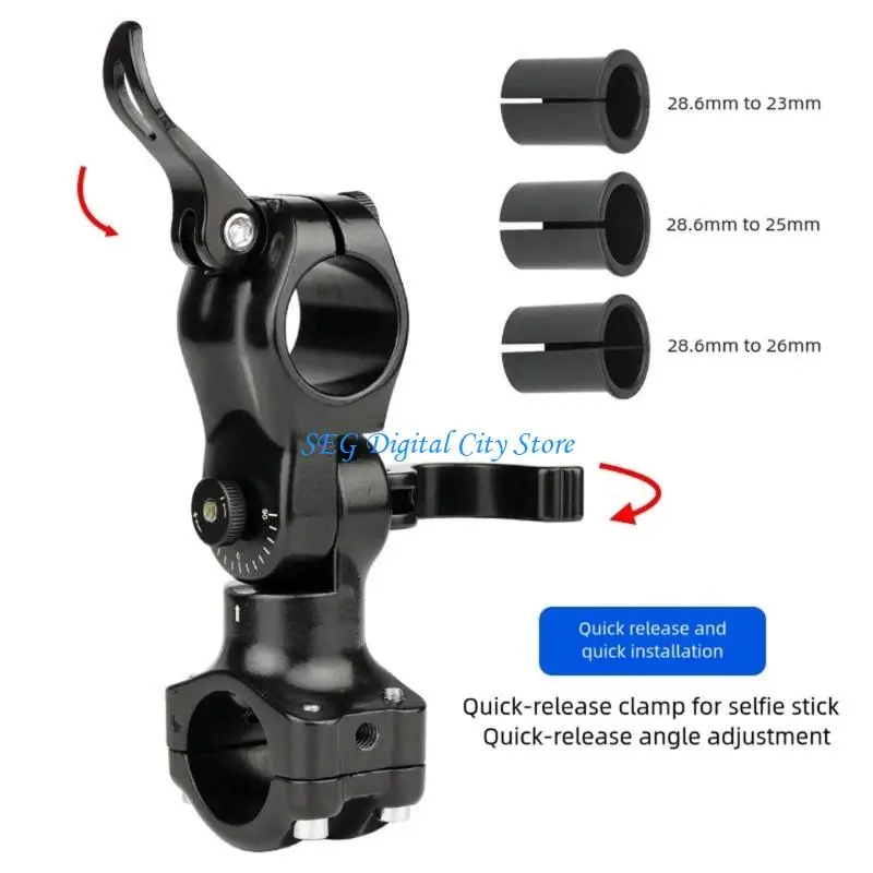 U75B Fast Release Cycle Mount For Selfportrait Stakes 360 Modifiable Corner Against Slip Elastomer Pad Stable Photography