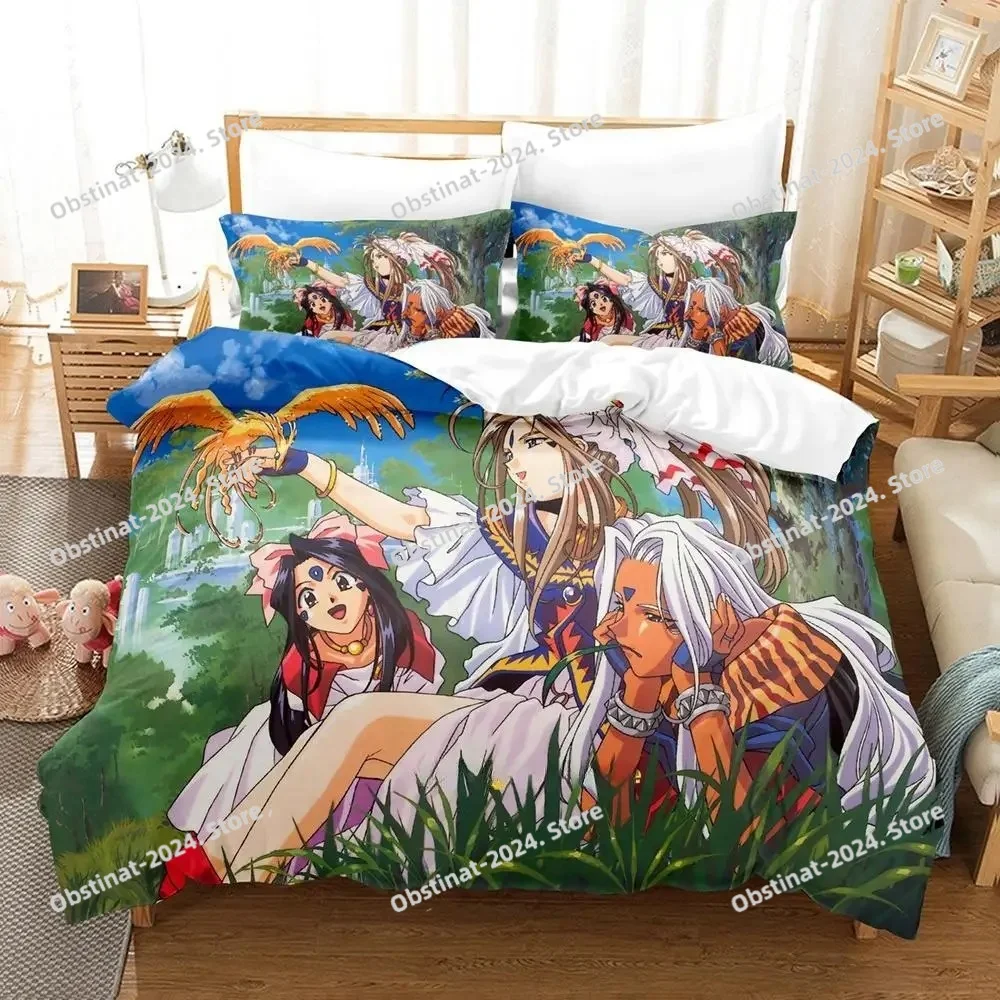 3d Print Anime Oh My Goddess Bedding Set Printed Bed Set Duvet Cover Sheet Pillowcase Bed Soft Quilt Cover Full Queen King Size