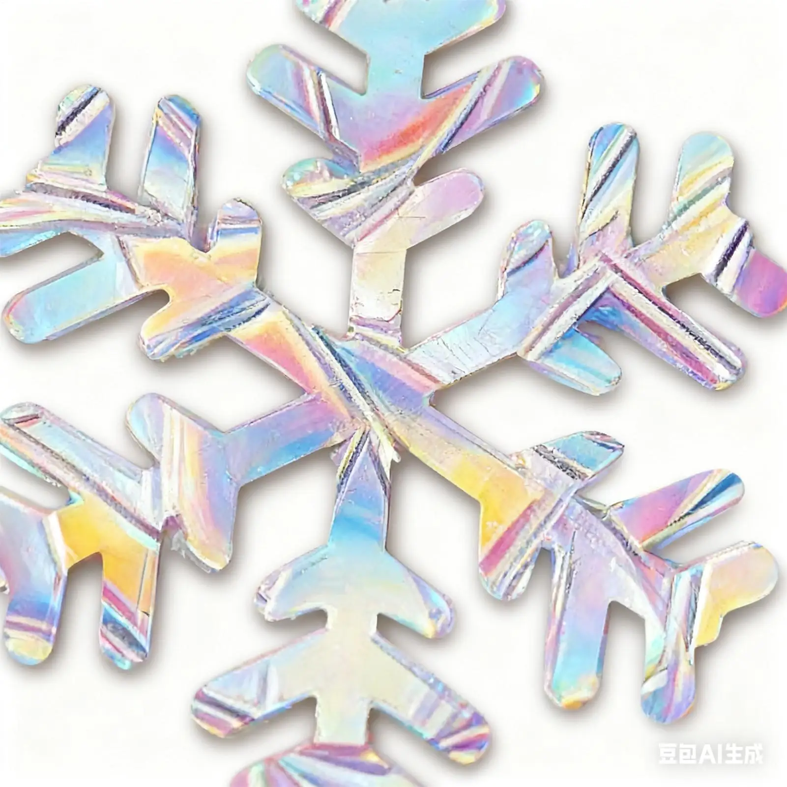 1set Christmas Snowflake Elk Winter Rainbow Window Sticker Clings Decorative PVC Stained Glass Window Decals Home New Year Decor