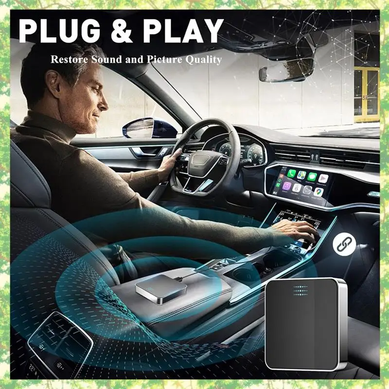 

T84C-Wireless Carplay Adapter, Plug And Play Wired To Wireless Carplay Smart Box, Fit For Cars From 2015 & For Iphone IOS 10+