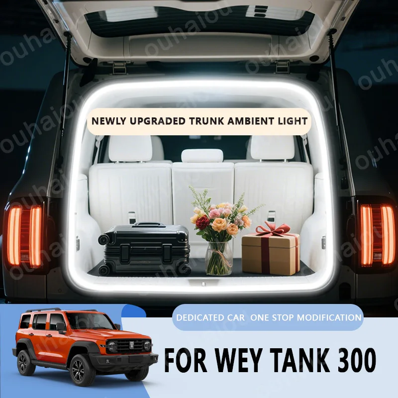 

For WEY Tank 300 trunk light modification light Atmosphere lights White warm white Rear Trunk LED Light Bar
