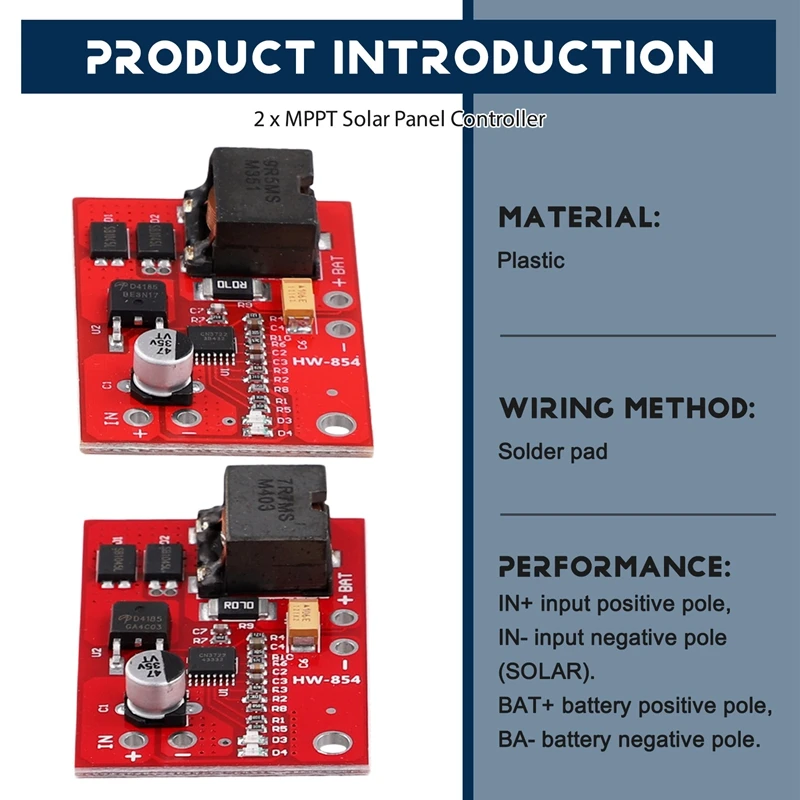 2PCS CN3722 12V Solar Panel Controller MPPT Solar Controller With Dual Status Indicator For Li-Ion Batteries