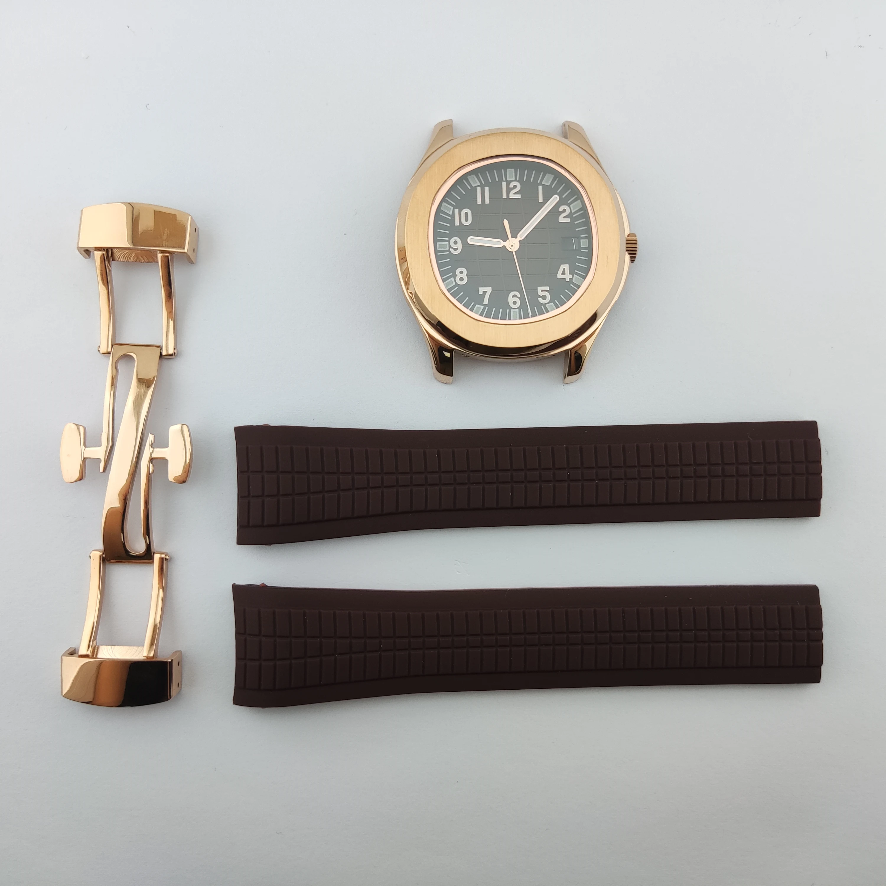 เคส NH35 41มม. NH36หน้าปัดโลโก้ตามสั่งเคสกระจกแซฟไฟร์สแตนเลสสตีลเหมาะสำหรับ Miyota8215/NH35/NH36