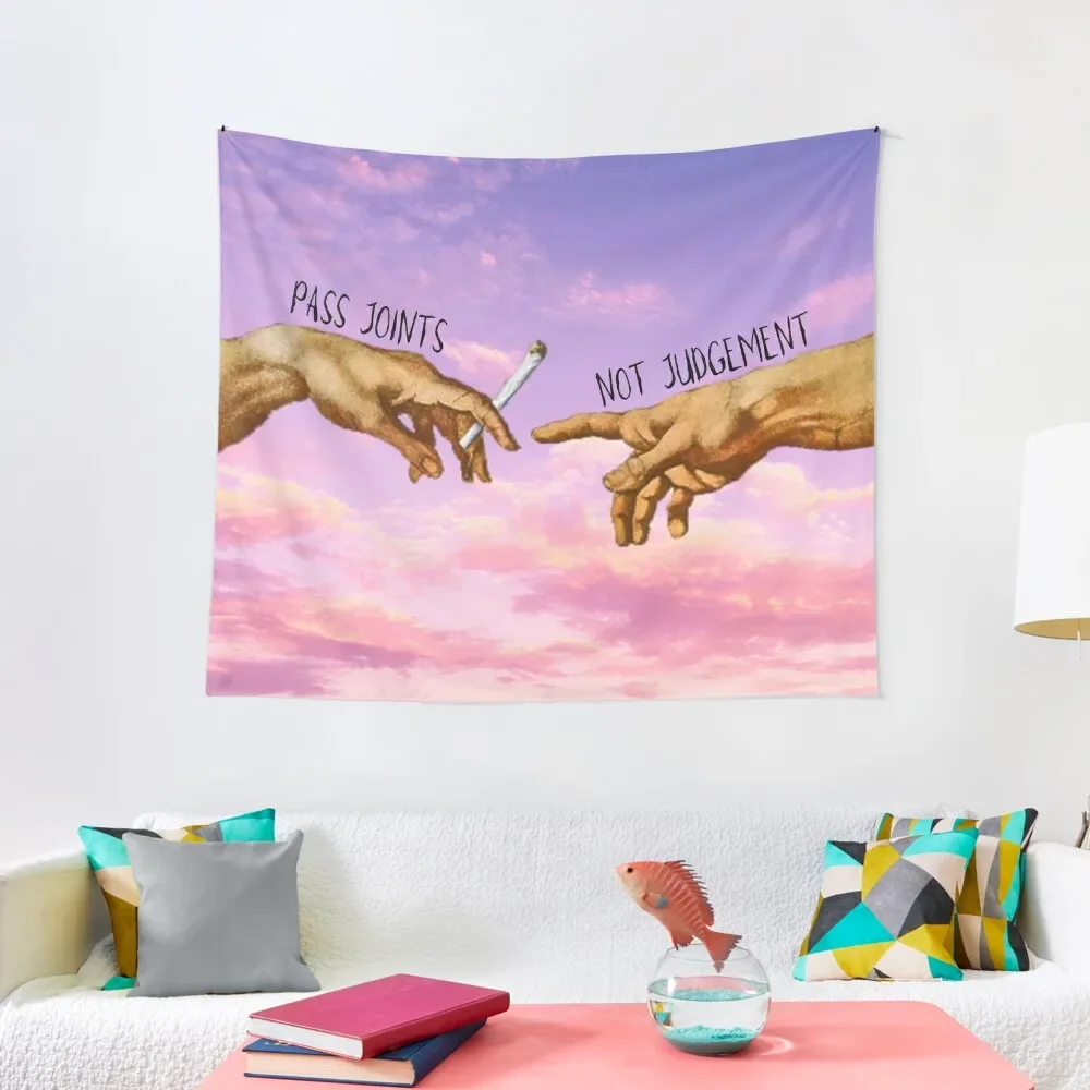 

Pass Joints Not Judgement Tapestry Room Decor Korean Style Room Decor For Girls Tapestry