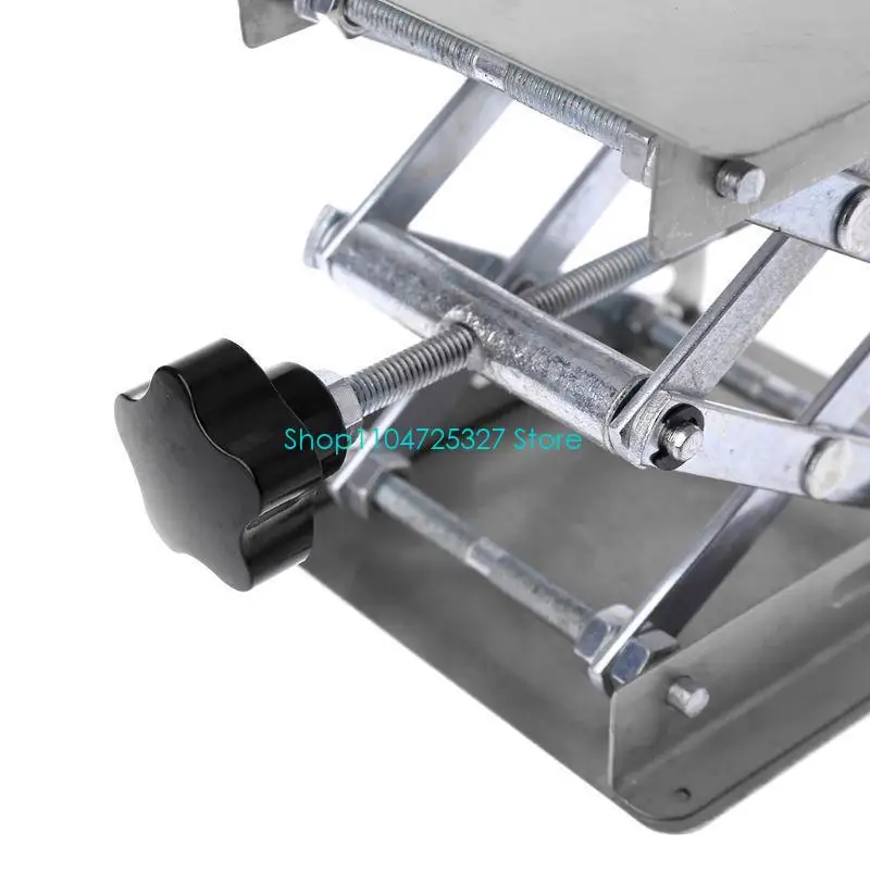 

D8KF 4x4'' Scientific Lab Laboratory Scissor Jack, Stainless Steel Lab Lifting Platform Stand Rack Scissor Lab-Lift Lifter