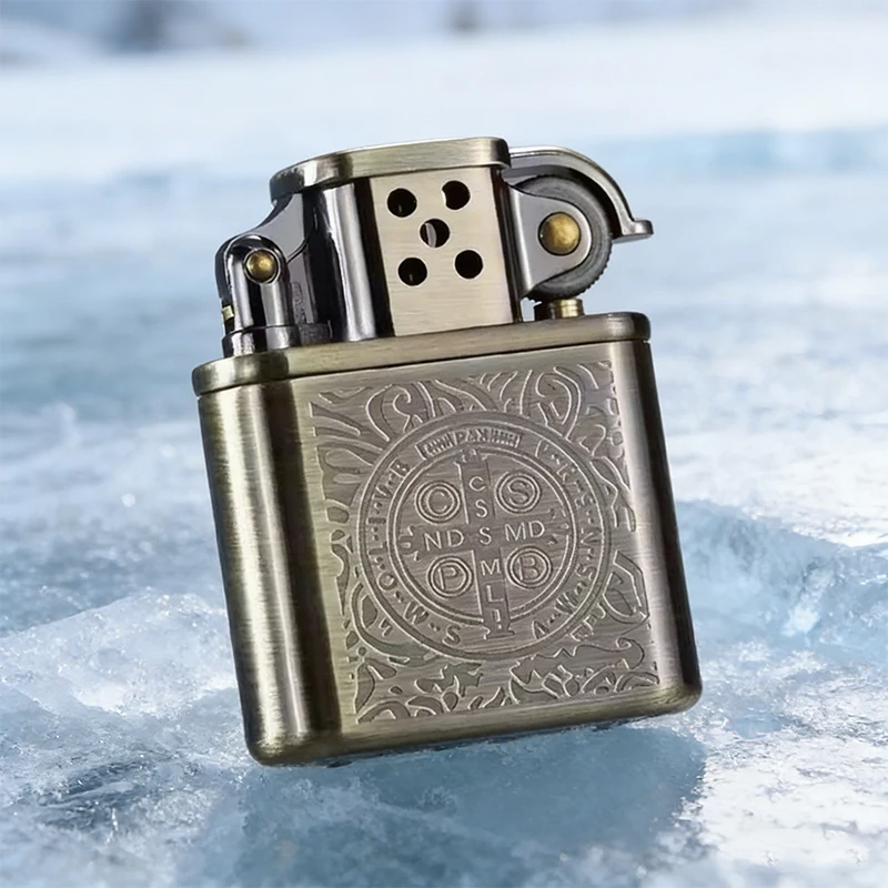 Zorro Lighter Retro Grinding Wheel Metal Constantine Flint Antique Series Lighter Various Patterns Men's Gifts