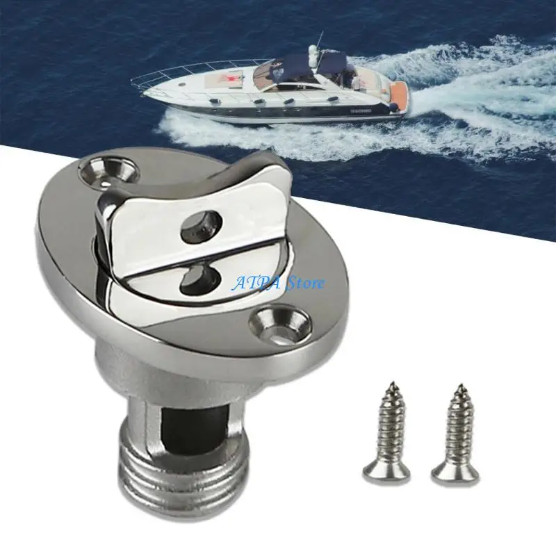 

U13C Boat Transom Water Outlet Steel Marine Boat Deck Drain Plug Simple Installation