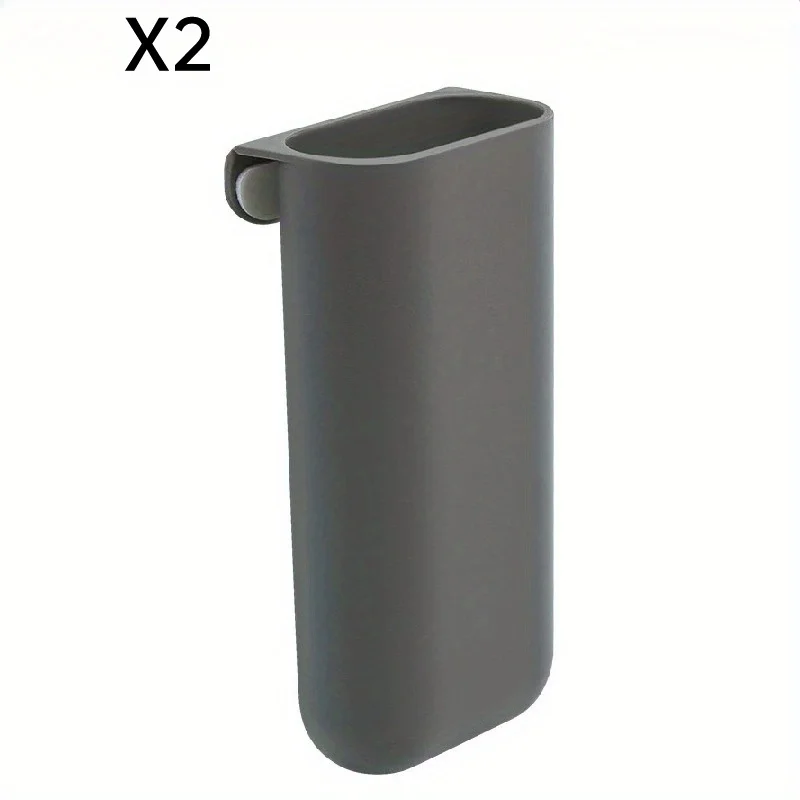 2 pieces tabletop pen holder clip-on pencil storage container office supplies accessories desk organizing set view 6