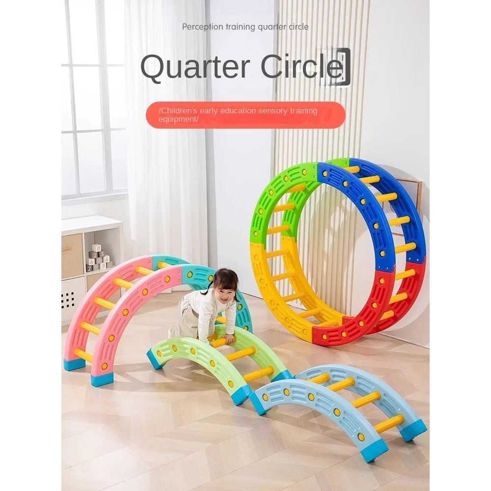 Perceptual training equipment household quarter round children's indoor baby climbing frame kindergarten balance toy