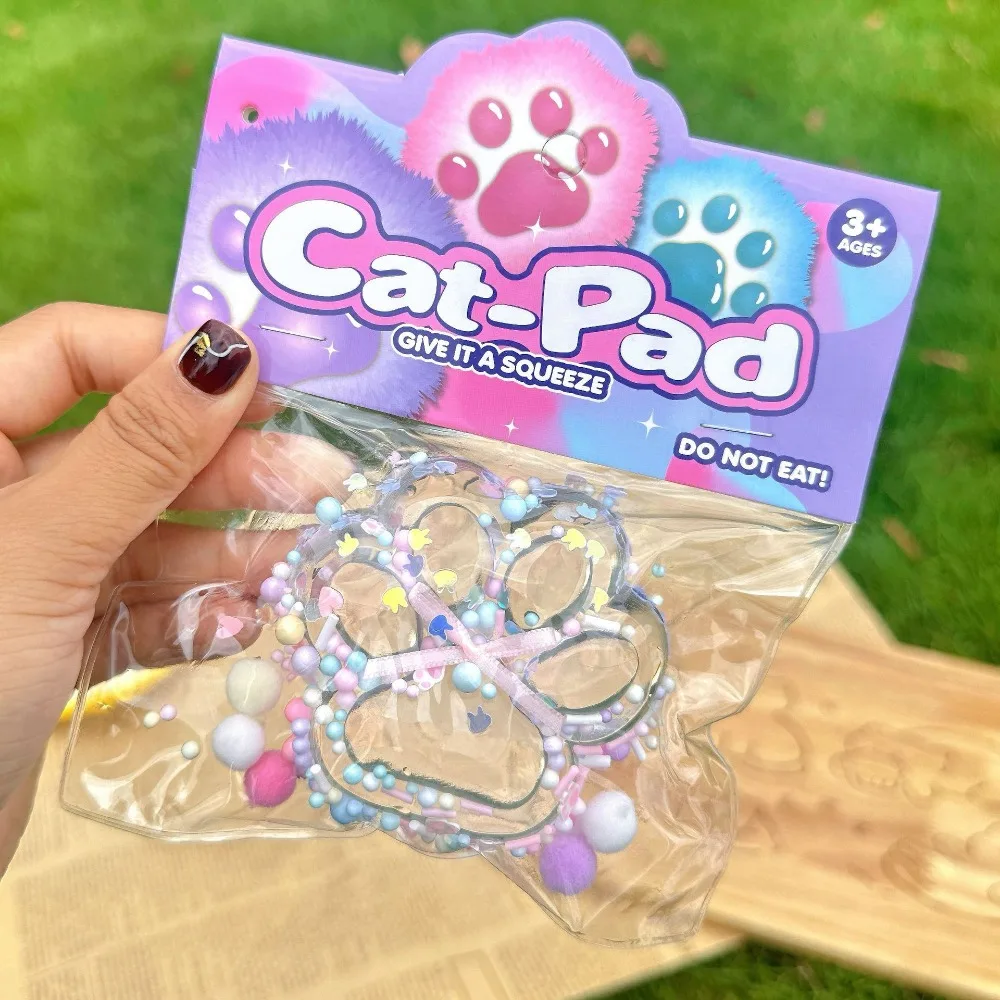 

Быстрое восстановление TPR кошачья лапа, игрушка с медленным отскоком, жемчужный бант, сжимаемая кошачья лапа, прозрачная милая игрушка с кошачьим когтем, детская игрушка