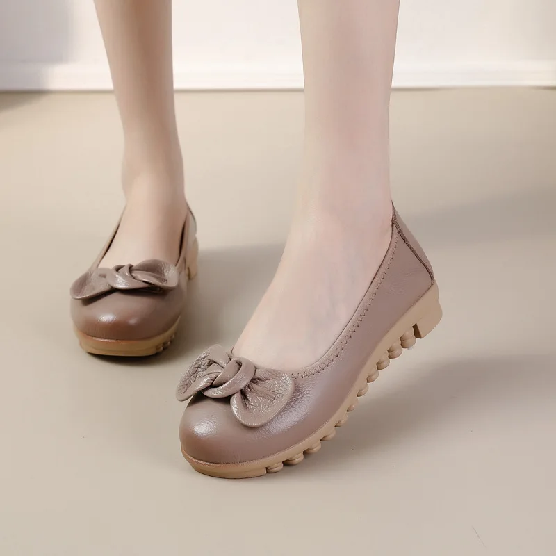 New lug sole red wedding flats woman bow slip on shoes ladies slim foot ballet flats ladies anti skid small wedge shoes moccasin