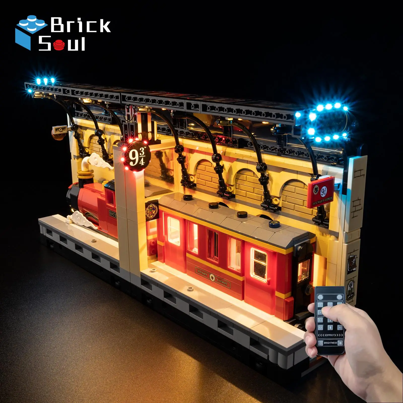 LED Light Kit For LEGO Book Nook 76450 Express Building Blocks