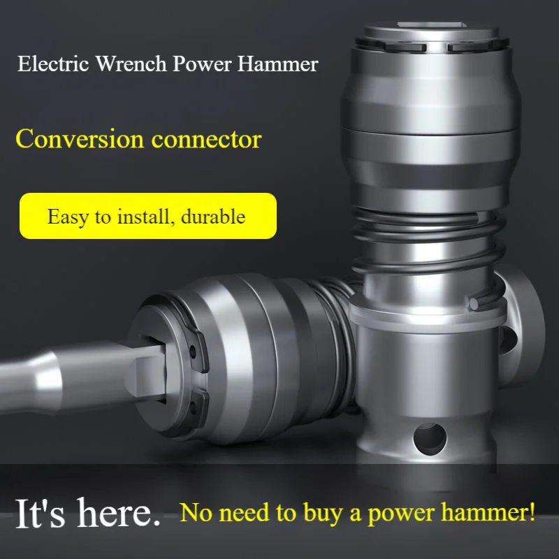

Multi-Function Electric Wrench Adapter, Quick Change Impact Drill Bit Converter for Hammer Drill Attachment