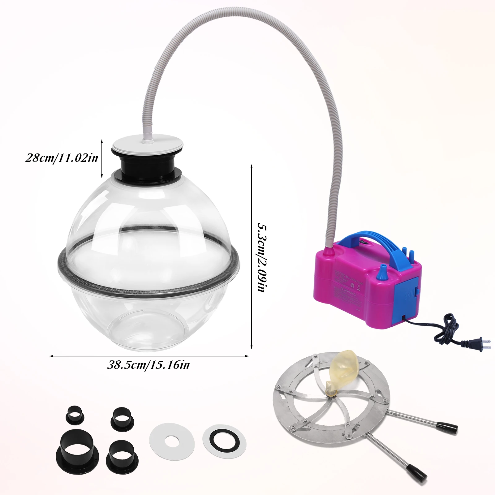 Confezionatrice regalo con pompa ad aria espansore Kit di riempimento palloncini Espansore palloncino per regali Decorazione Festa di nozze Natale